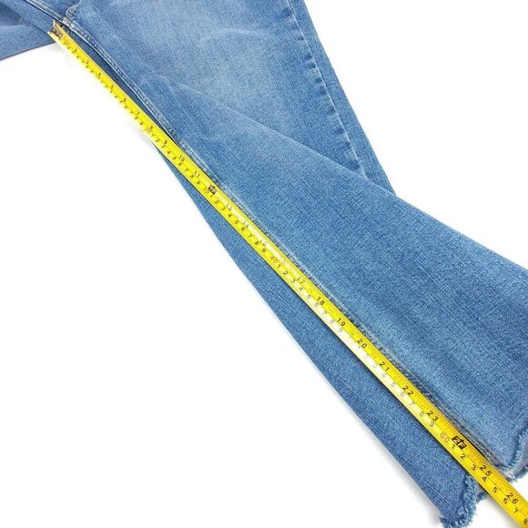 WRANGLER Western High Rise Rodeo Straight Ankle Crop Raw Hem Jeans Plus Size 14 - Picture 5 of 9